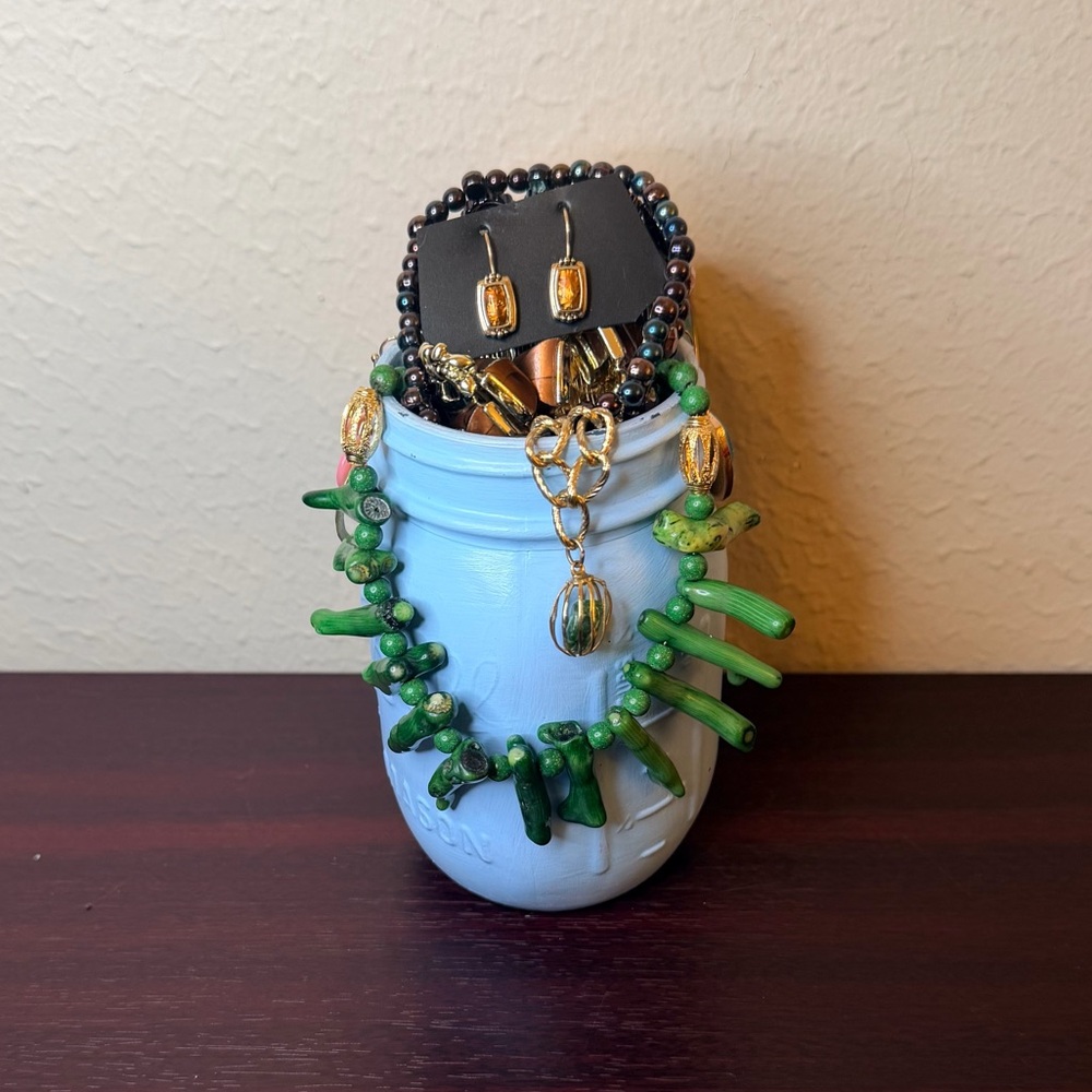 Mystery Jewelry Jar - All Gold Tone